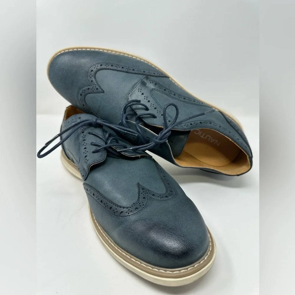 Nautica‎ Wingdeck Oxford Shoe Lace Up Blue Men's 13